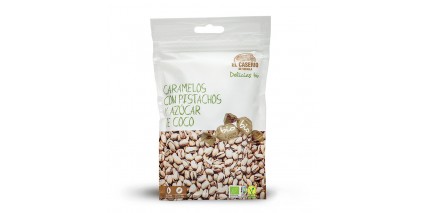 Caramelo Bio con pistachos y azúcar de coco