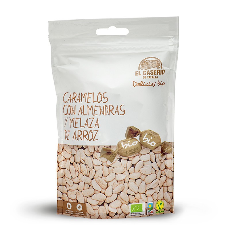 Caramelo Bio con almendras y melaza de arroz